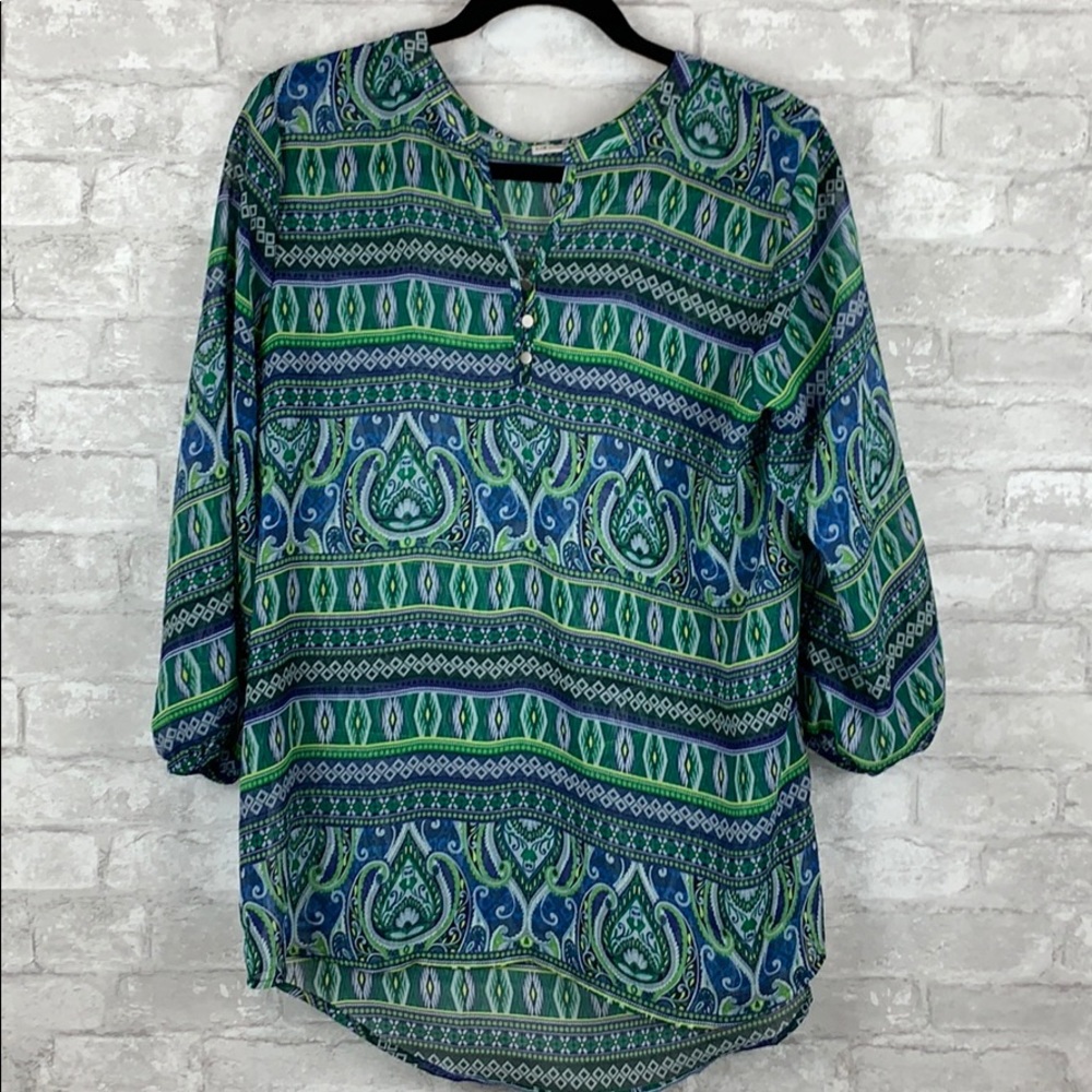 Sheer long Blouse Large